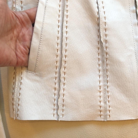 Coldwater Creek cream leather jacket - Host pickπποΈππ - Picture 7 of 8